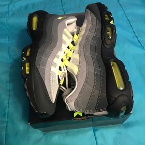 SOLD!!!! Brand new. Air Max 95 neon. Size 9.